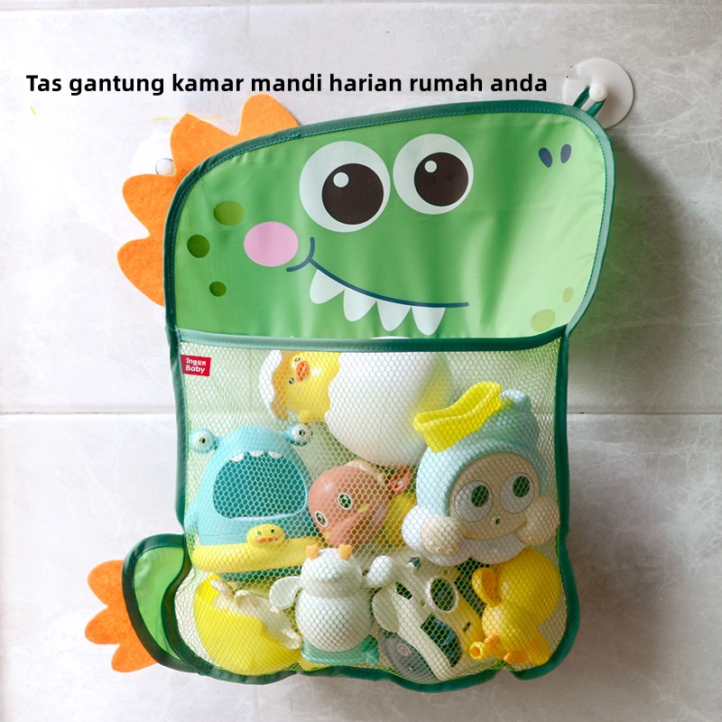 Kantong Penyimpanan Mainan Jaring Tempat Mainan Mandi Anak Bayi Keranjang Gantung WJ07