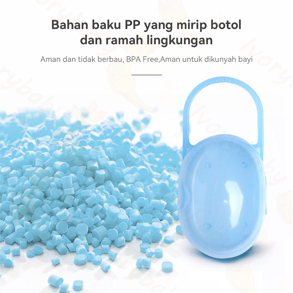 Ivorybaby kotak empeng dot Pacifier case storage tempat penyimanan teether   