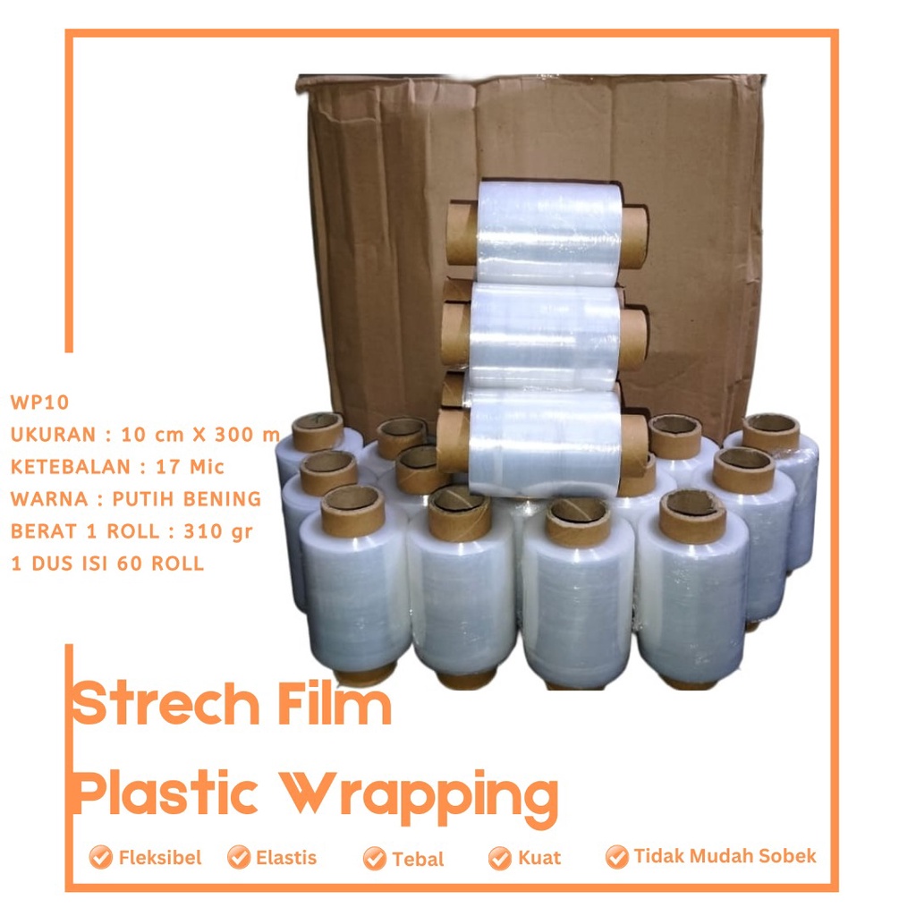 Strech Film Plastik Wrapping (WP10-1 Roll)