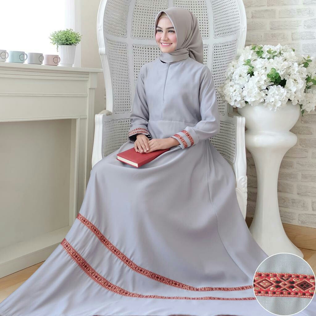 MARLINA Gamis dress syarii maxi REAL PIC good quality