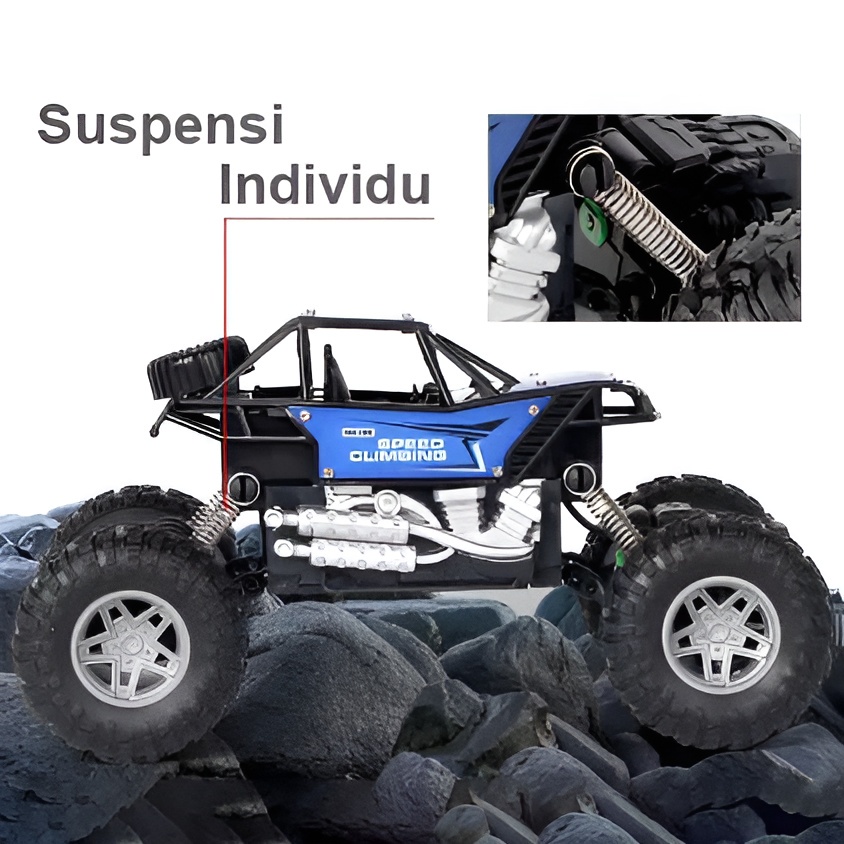 Mainan Mobil Remote Control Off Road | Mainan Anak Laki Laki Mobil Mobilan 3-4-5-6 Tahun | King Climbing 4WD