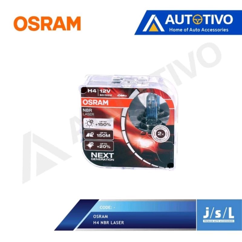 Lampu NBR H4 OSRAM laser next generation new packaging
