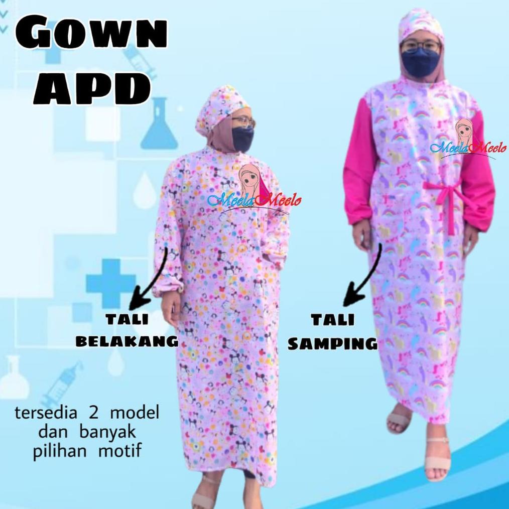 Medical gown reusable ( Motif Medis ) pediatric, surgical, apd gigi | APD Dokter | baju APD Motif