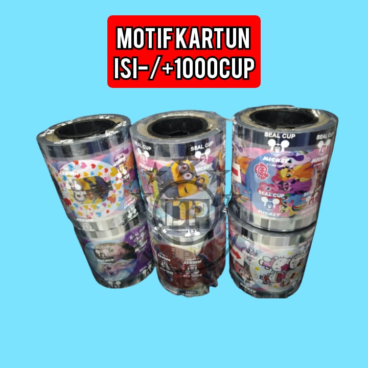 PLASTIK LID CUP SEALER CUP SEAL CUP 1000 CUP KARTUN CARTOON