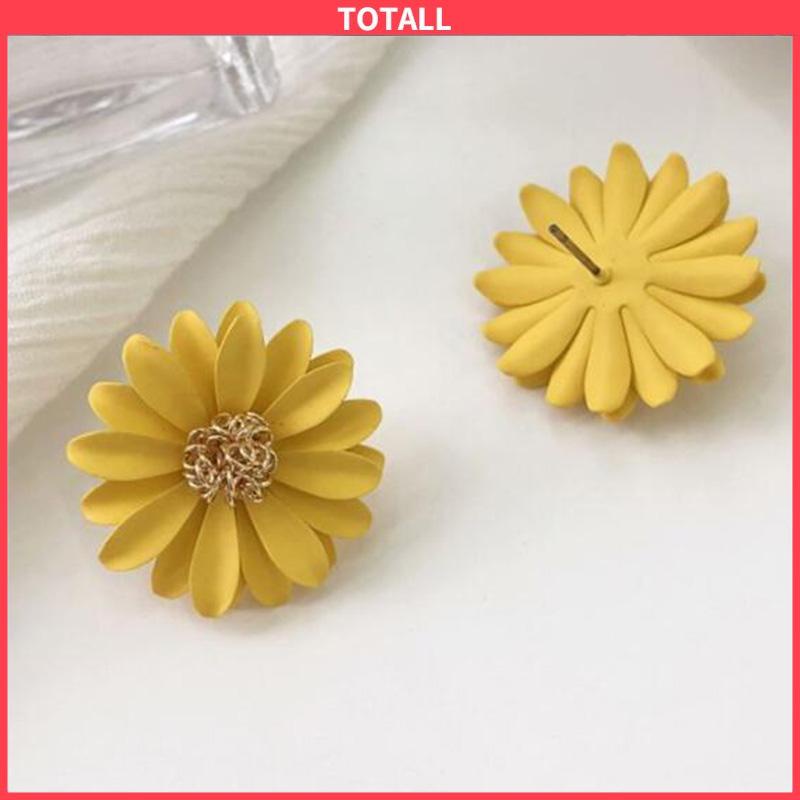 COD Anting Bunga Matahari Daisy Krisan Korea Fashion Sederhana Gaya Untuk Wanita-Totall