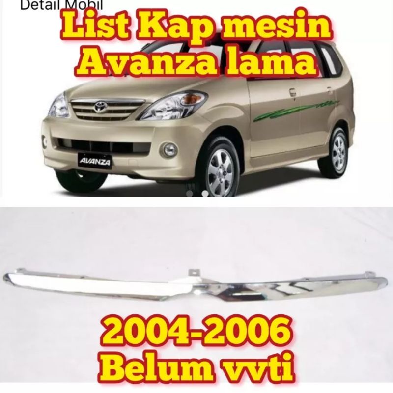 list kap mesin avanza vvti