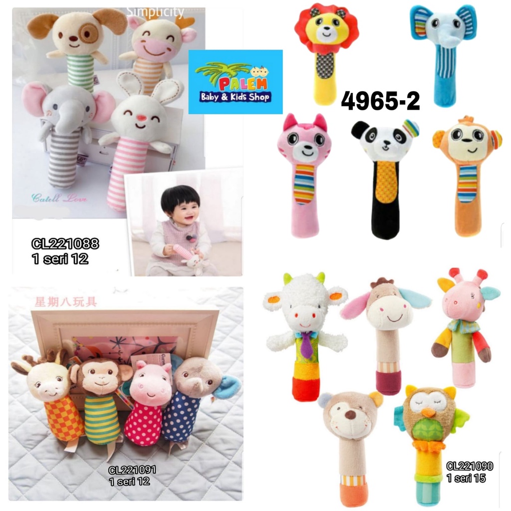 Carter Love Rattle Stick / mainan boneka bunyi / mainan edukasi bayi