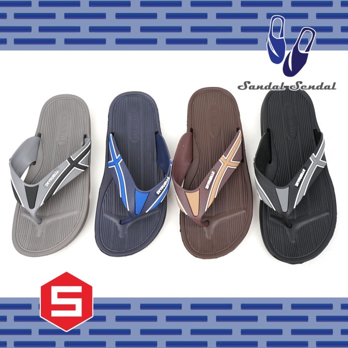 Sandal jepit Pria Skyrublle SL-405-1WRN