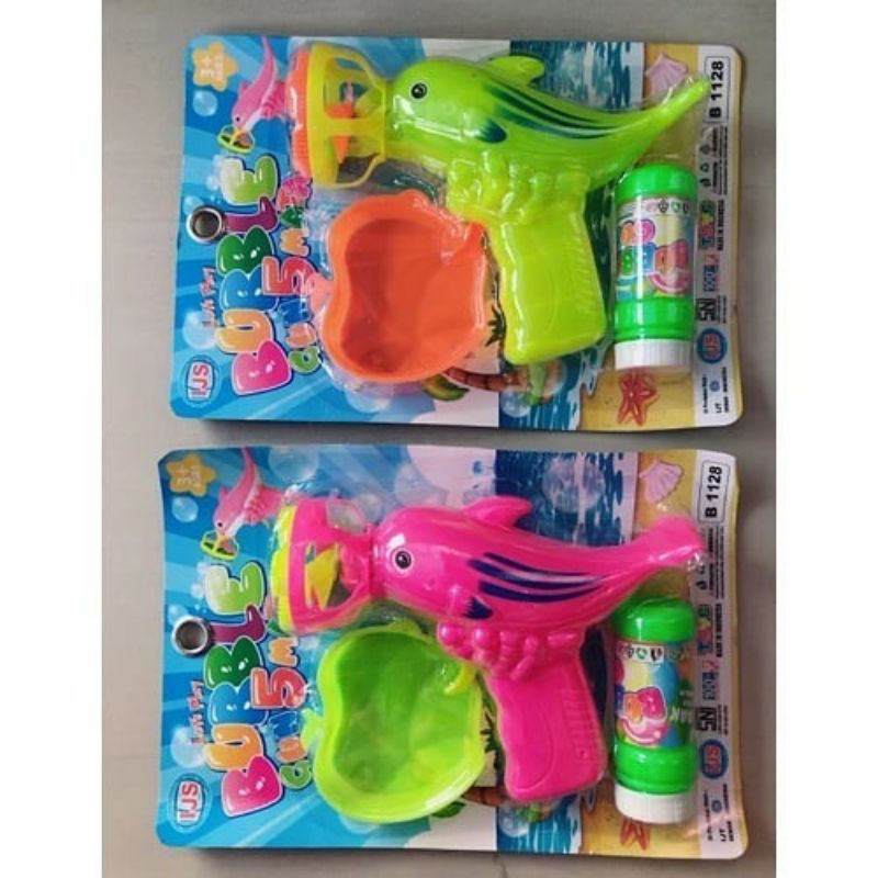 Mainan Bubble Model Pistol Gelembung Sabun Electrik Otomatis