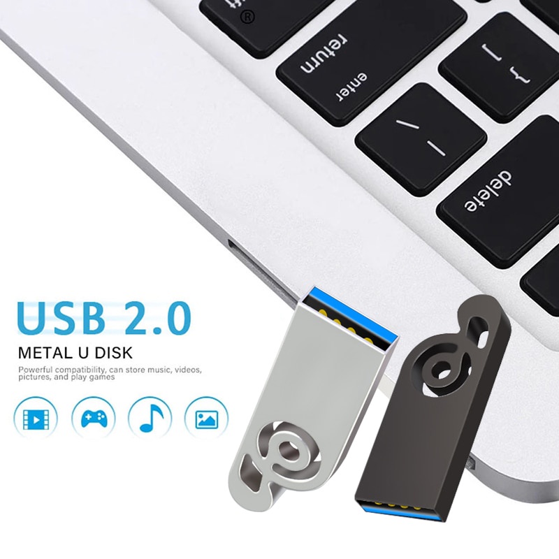 Usb 2.0 Metal Flashdisk Kecepatan Tinggi 2TB Mini U Disk 2TB Gaya Baru Pen Drive