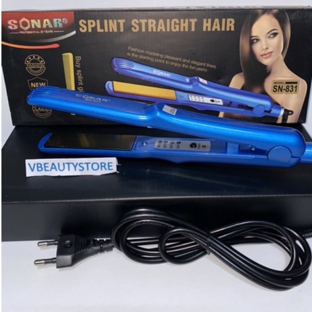 Catok Sonar 831 Catokan 2in1 bisa lurus dan curly anion hair iron , catokan korea , catok 2in1