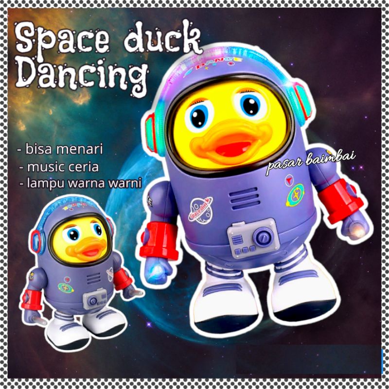 SPACE DUCK DANCE MAINAN ROBOT BISA JOGET BEBEK ASTRONOT LUAR ANGKASA MAINAN ANAK ROBOT DANCE BEBEK ASTRONOT BONEKA BEBEK BANJARMASIN