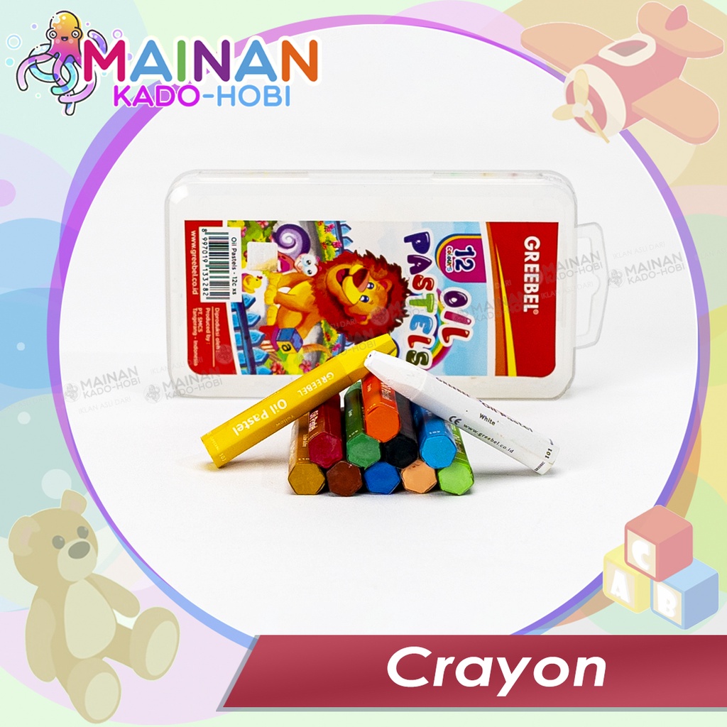 ALAT TULIS STATIONERY GAMBAR MEWARNAI SET CRAYON OIL PASTEL COLOUR