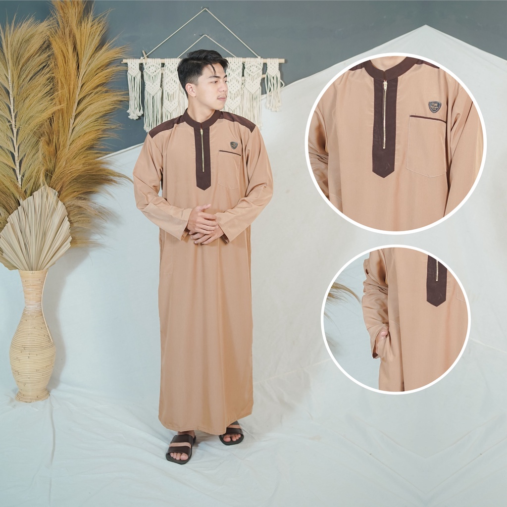 AL-MAHDI / JUBAH pria dewasa Dan remaja terlaris Lengan panjang /gamis pria S M L XL XXL XXXL JUMBO/koko pria
