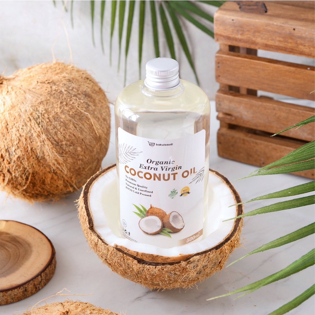 Extra Virgin Coconut Oil Cold Pressed Premium Organic Pure VCO EVCO Ekstra Virgin Minyak Kelapa Murni Asli 100% Organik