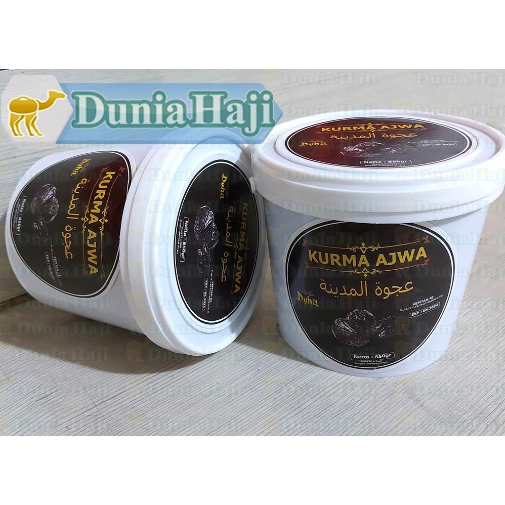 

[BAYAR DITEMPAT] Kurma AJWA Ember 850 gr / Kurma Nabi Ember Premium Asli Madinah Duha Dates / Oleh Oleh Haji Umroh