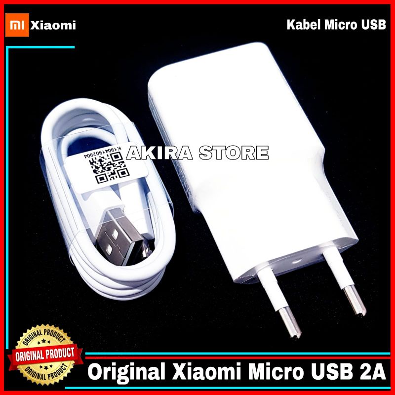 Charger Xiaomi Redmi A1 ORIGINAL 100% Micro USB 10 Watt