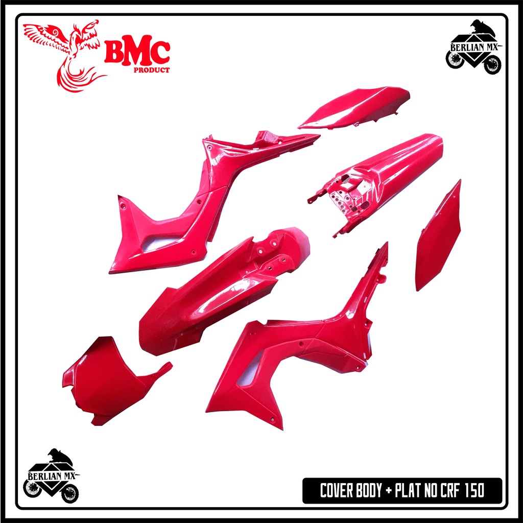 BODY SET CRF PAKET COVER BODY CRF 150 + Papan Plat Nomor