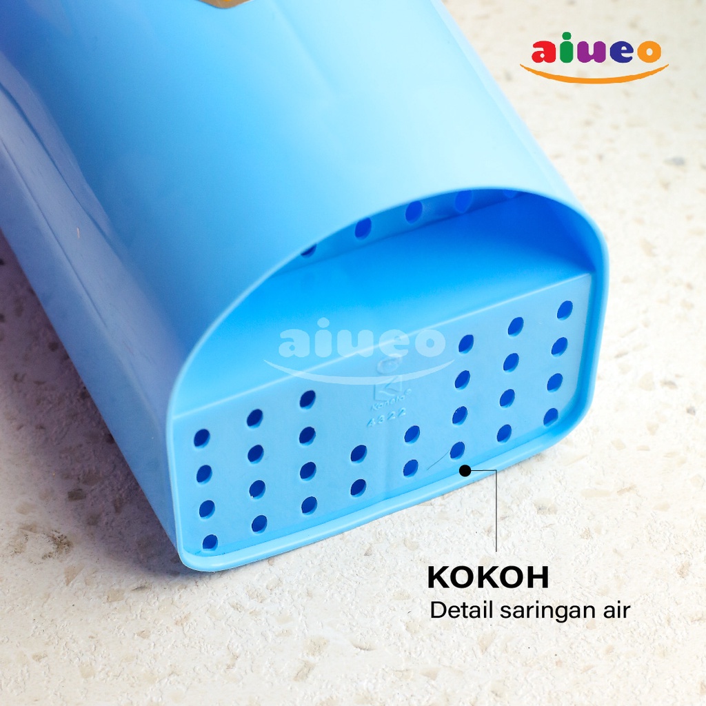 AIUEO | Cutlery Holder Tempat Sendok Garpu Sumpit Plastik Alat Makan Tertutup Warna Random | Holder murah | Tempat sendok plastik | Sendok garpu plastik grosir