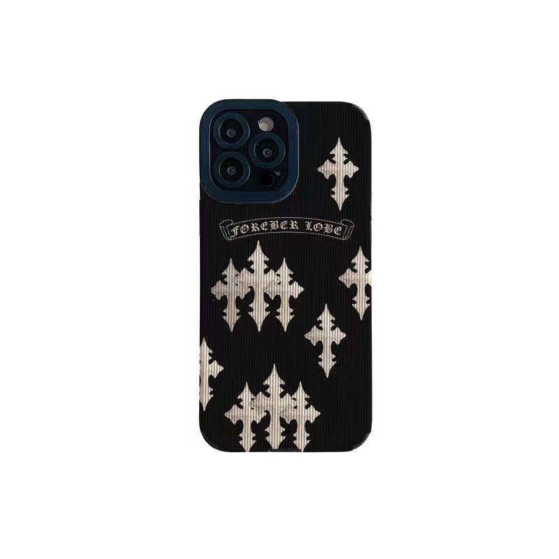 Ins Crow Heart Cocok Untuk Iphone14 14pro 14Plus 14prm Iphone13 13pro 13prm iPhone 11 7Plus 8Plus Xr XS 12 Pro Max Empat Sudut Casing Ponsel Tahan Guncangan
