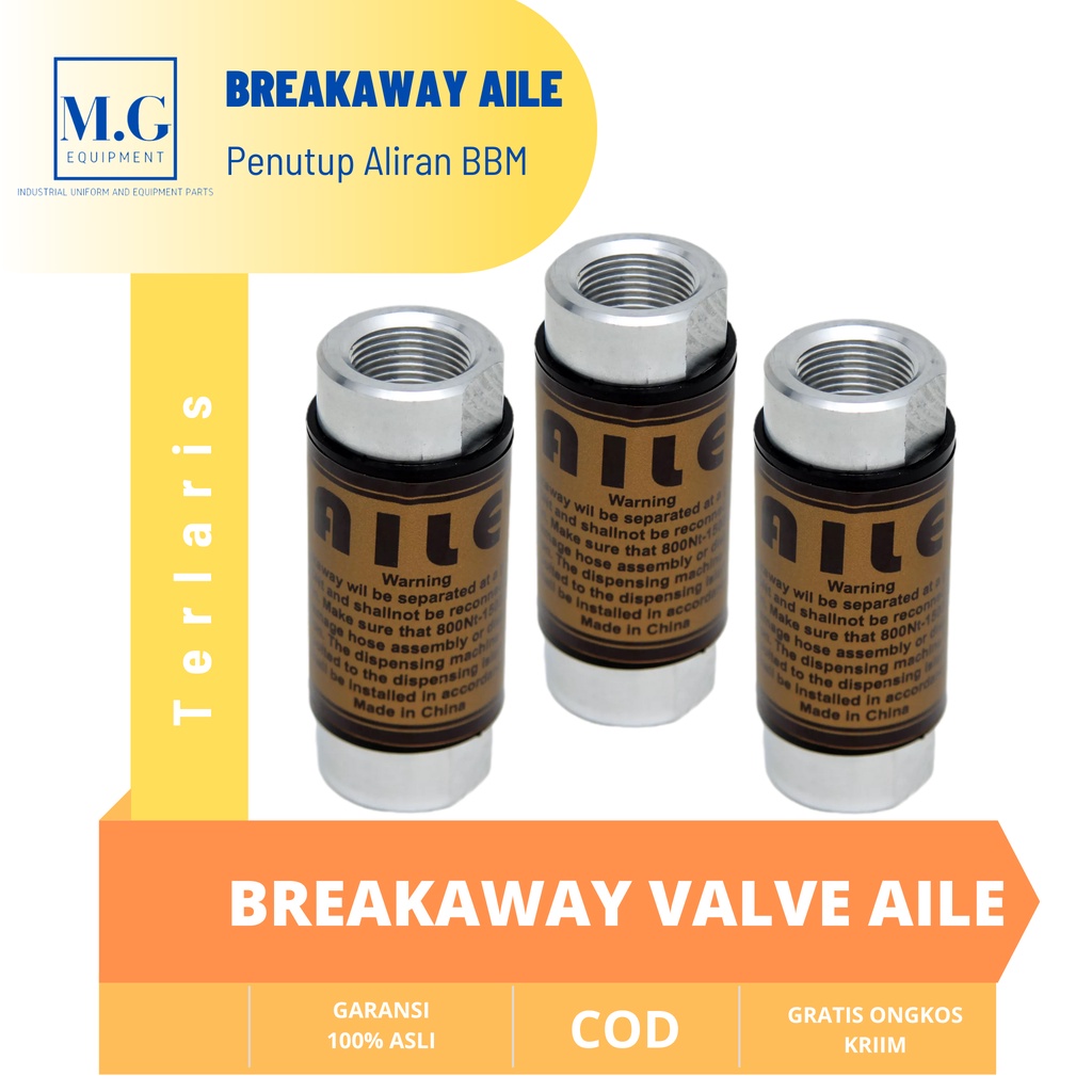 Breakway Valve Merk Aile Penutup Aliran Bahan Bakar