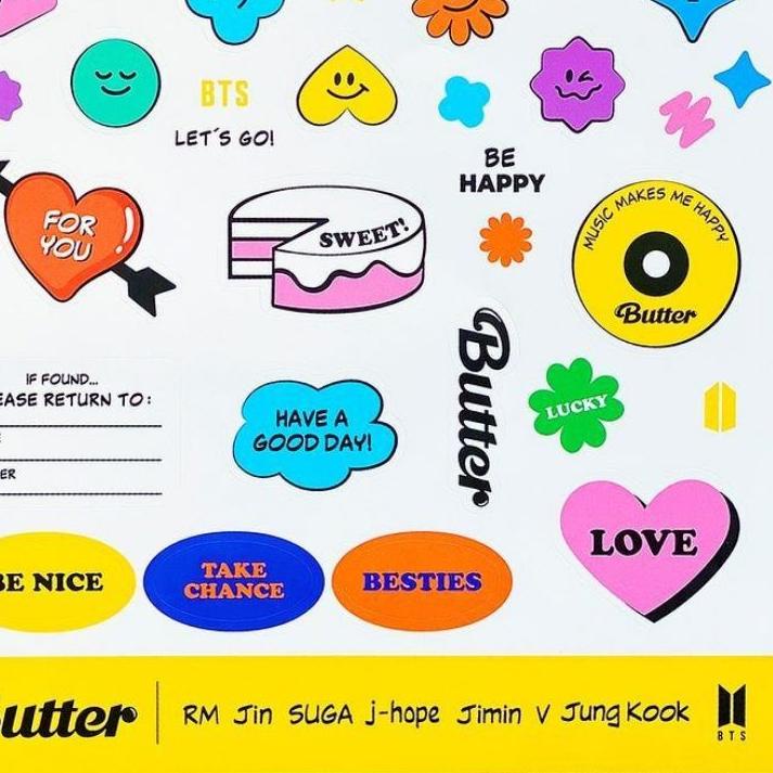 

⇹ 5 pcs Kpop magic shop sticker stiker purple you bangtan (Baca Deskripsi !!!) ぺ