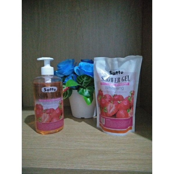 SATTO SHOWER GEL STRAWBERY 500ML