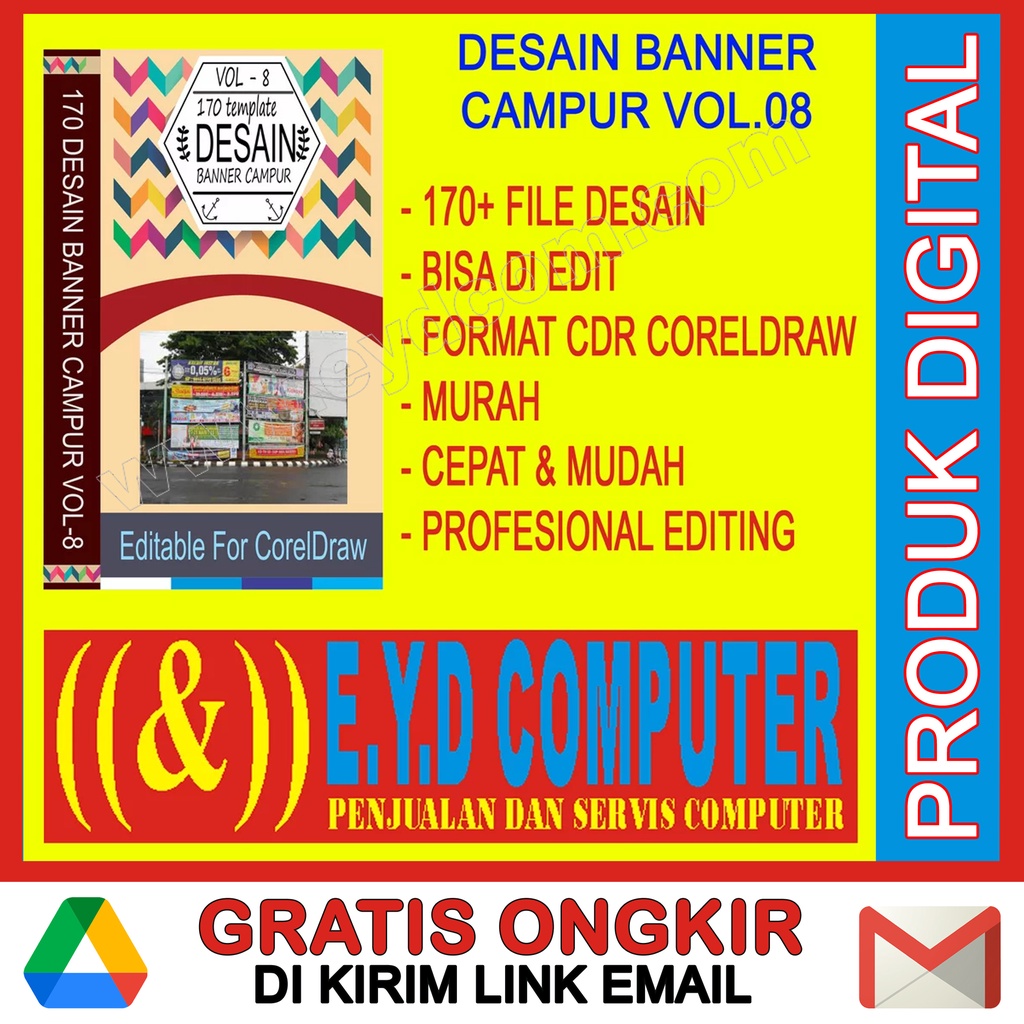 DESAIN BANNER SPANDUK CAMPUR VOL-8 ROOL UP X BANNER KOLEKSI TEMPLATE DESIGN GRAFIS BANER USAHA PERCE
