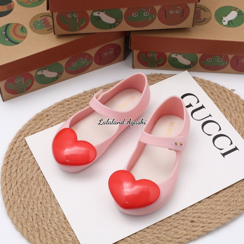 Sepatu mini melissa ultragirl  heart BB/sepatu anak cewek