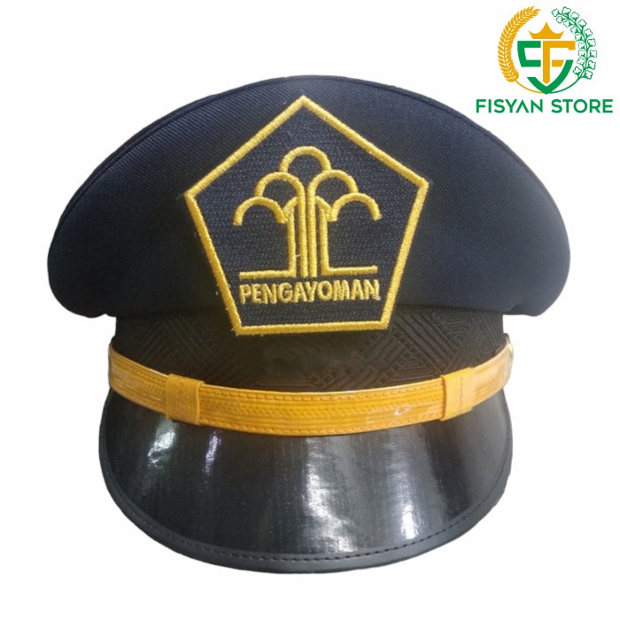 Topi Pet Pengayoman | Pet Kemenkumham | Topi Pet Lapas Gol 3