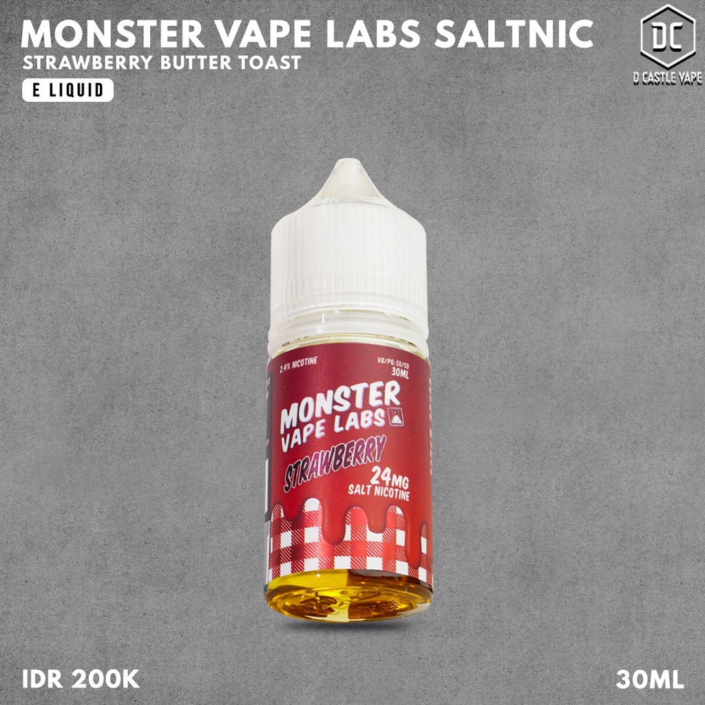 Jual Monster Vape Labs Strawberry Salt Nic Usa 30ml By Jam Monster