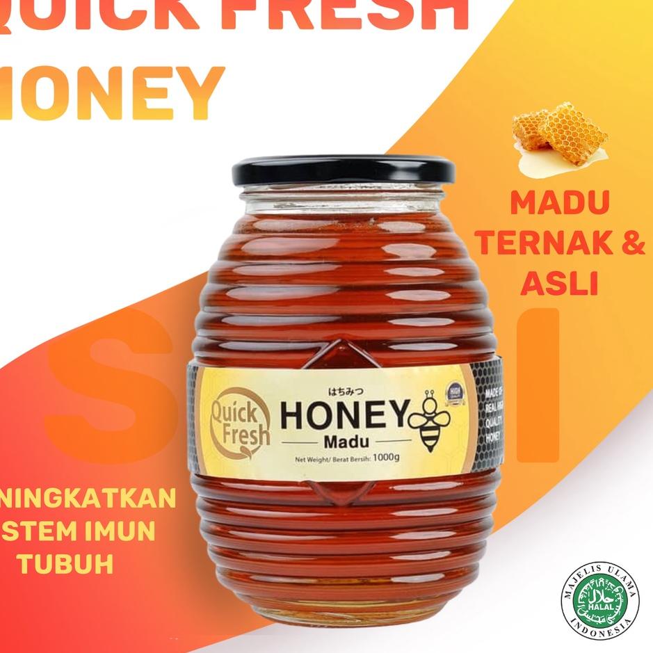 

[B-1]3 ✉] Quick Fresh Madu Honey 1 kg Jar-viral