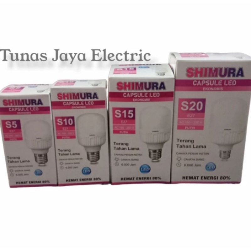 Bohlam LED Capsule 10 Watt SHIMURA Ekonomis (SNI)