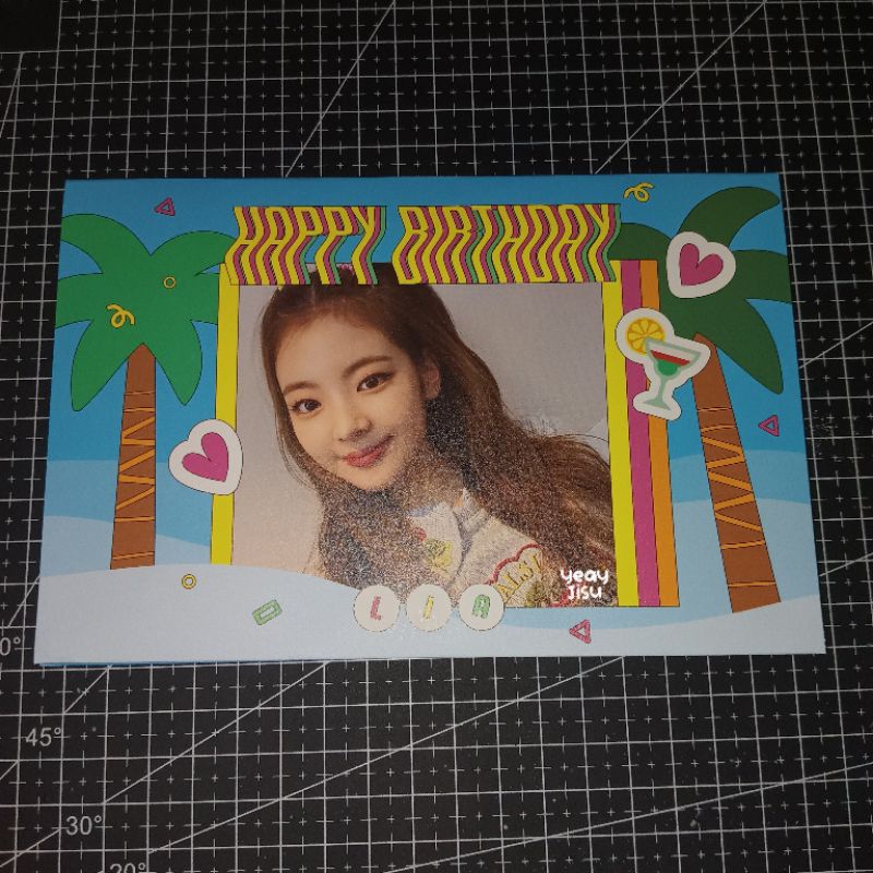 itzy lia birthday pop up card no bad days july nbd juli
