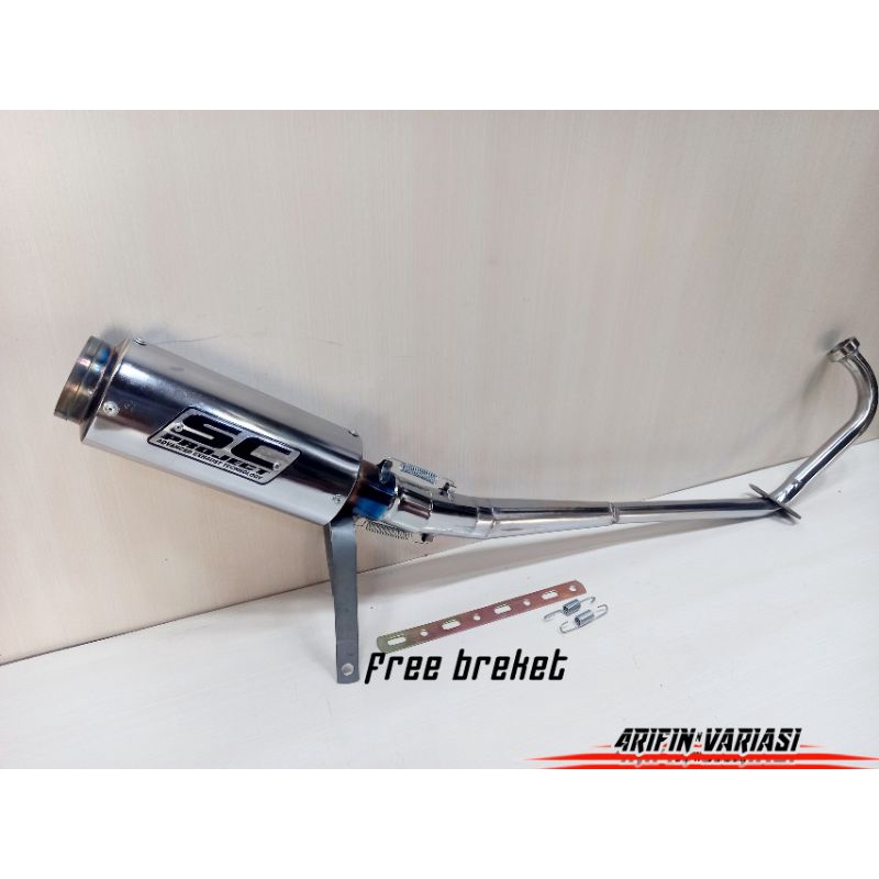 knalpot SC PROJECT racing full sytem type jupiter mx old satria fu karbu dll
