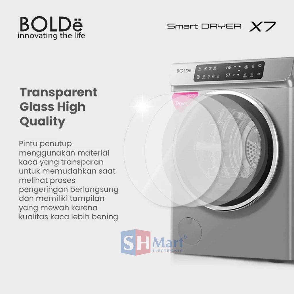 DRYER BOLDE X7 / BOLDE SMART DRYER X7 / MESIN PENGERING BAJU GARANSI RESMI