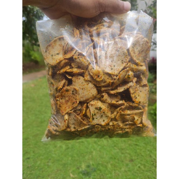 

Basreng Koin Pedas Daun Jeruk Napfoods 1kg/Baso Ikan Goreng/