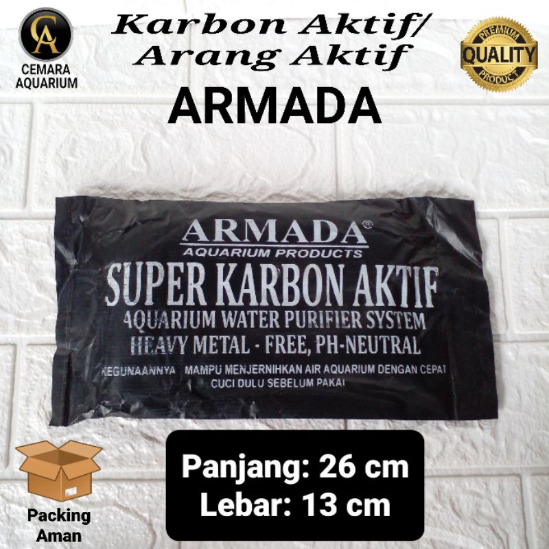 karbon aktif/ arang aktif/ armada/ filter aquarium/ media aquarium atau kolam