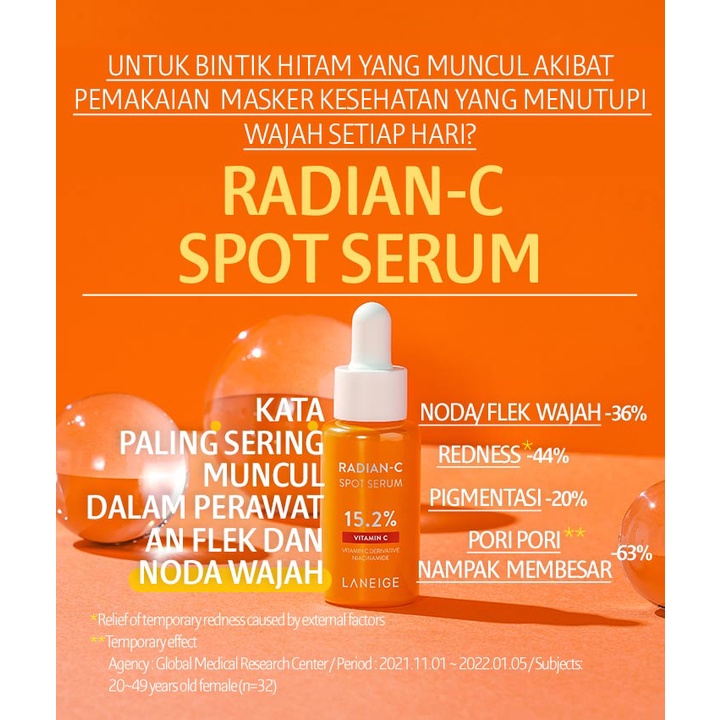 LANEIGE Radian C Spot Serum 10gr | Flek Redness