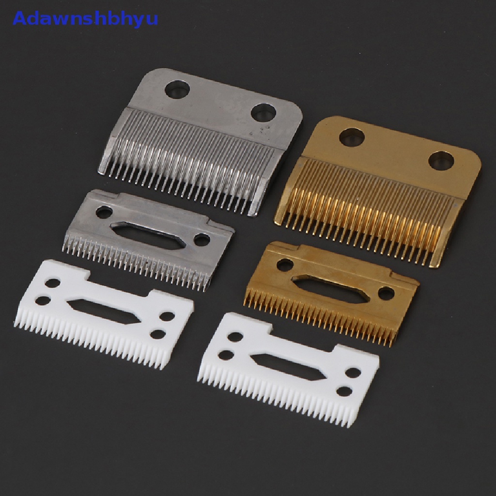 Adhyu 3Pcs/set Mata Pisau Pengganti Pemangkas Rambut Gigi Alur Untuk Wahl Hair Clipper Elektrik Dorong Gunting Aksesoris Kepala ID
