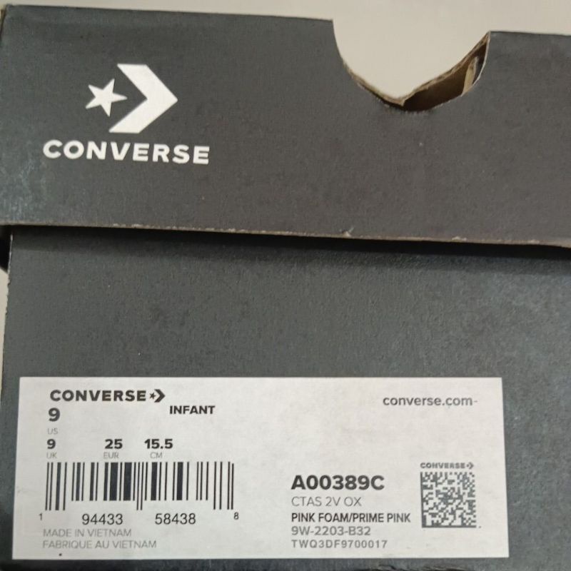 Sepatu Converse Ctas 2V OX A00389C