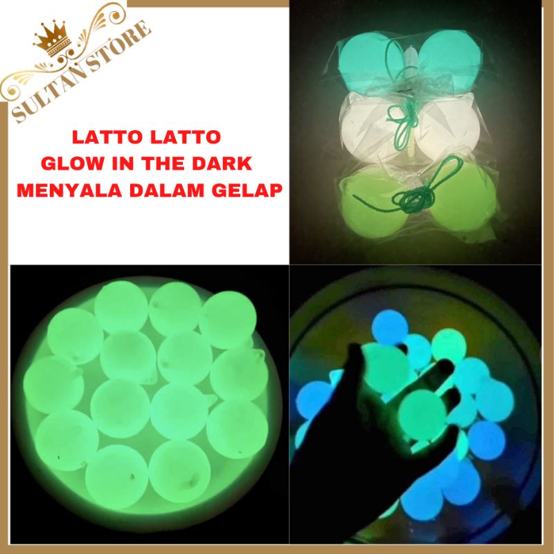 Mainan Latto Latto Viral Menyala Dalam Gelap Glow In The Dark Lato Lato Kato Kato Etek Etek Tik Tok 