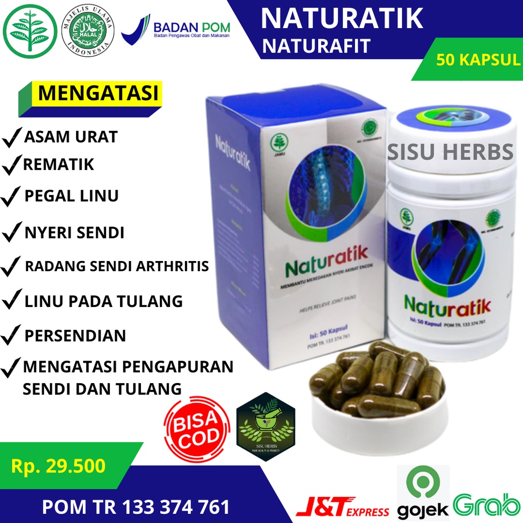 Naturatik obat asam urat asli herbal ath thibbun nabawi nyeri sendi rematik original pegel linu