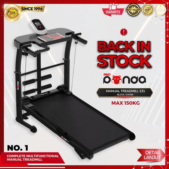Manual Treadmill Redpanda 131 Super Murah Kokoh Kuat Multifunction