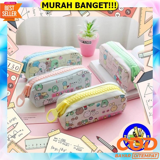

✽♈✣Sera Sera Pensil Jepang Siswa Sekolah Dasar Dan Menengah Kanvas Sederhana Kapasitas Besar Dapat Berdiri Multi Fungsi Bernilai Tinggi Alat Tulis Perpustakaan Kotak Pensil Kotak Pensil Jumbo Big Zipper Sk0048