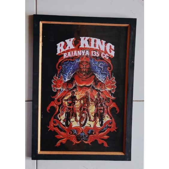 hiasan dinding poster RX king Indonesia plus figura termurah