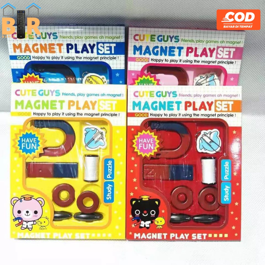 Magnet Mainan Edukasi Anak 10 Pcs Play Set U I O