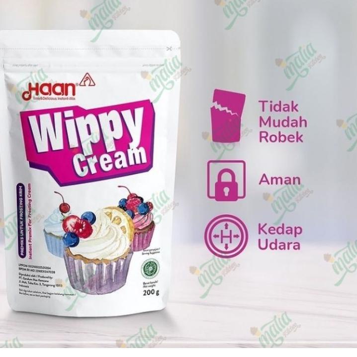 

HAAN WHIPPY CREAM BUBUK 200GR KEMASAN ORI ぺ