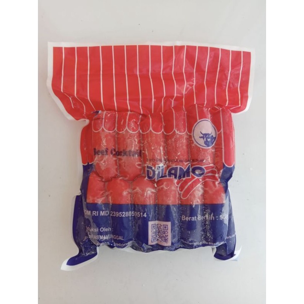 

sosis dilamo beef cocktail merah 500gr halal murah bandung