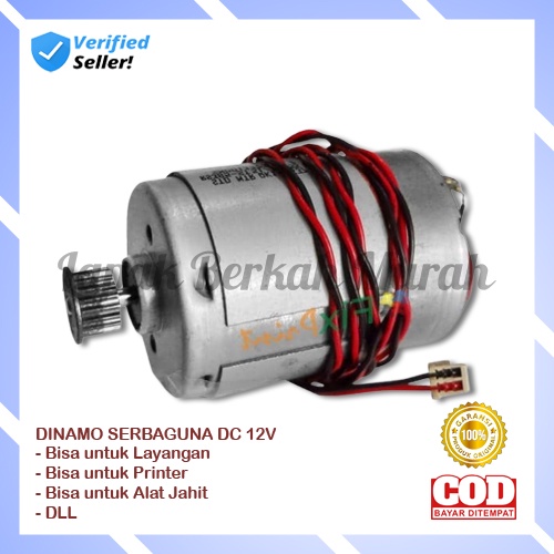 Dinamo Generator Serbaguna DC 5V - 12V Bisa Untuk Kipas Angin Mini / Printer / Layang Layangan / Mes